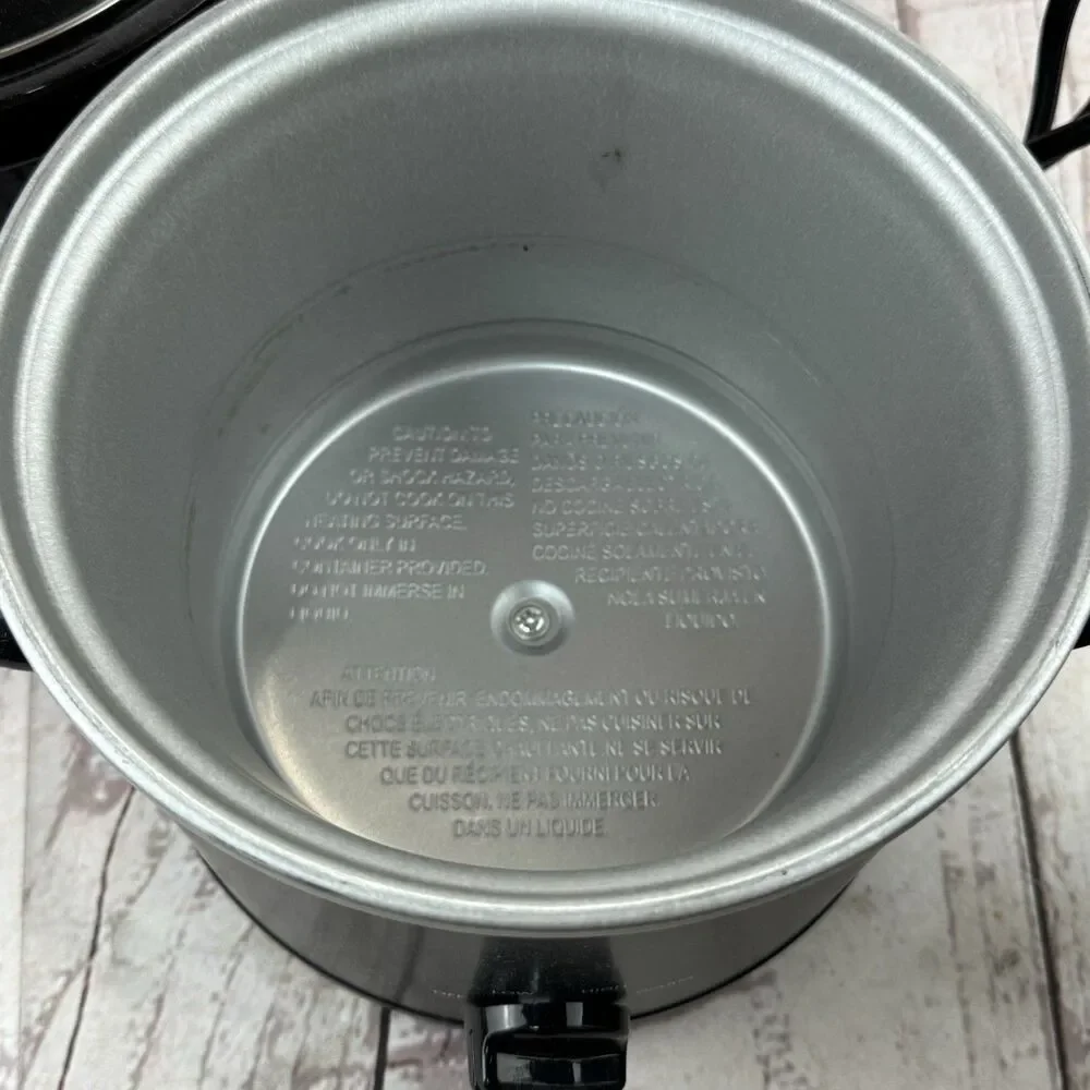 Mainstays 2 Qt Slow Cooker Matte Black Glass Lid Removable Crock
